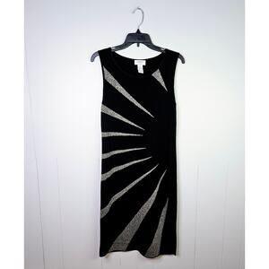 Carmen Marc Valvo Bodycon Classy Cocktail Dress Flattering Stretch Size Medium